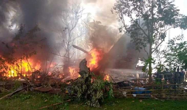 ବଡ ଦୁର୍ଘଟଣା: ଫିଲିପାଇନ୍ସରେ ସେନା ବିମାନ ଦୁର୍ଘଟଣାଗ୍ରସ୍ତ, ୧୭ ମୃତ, ଉଦ୍ଧାର କାର୍ଯ୍ୟ ଜାରି