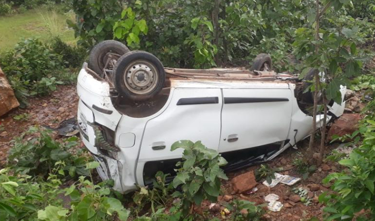 ୪୦ ଫୁଟ ତଳକୁ ଖସିଲା କାର: ୨ଗୁରୁତର, ୧ ଆହତ