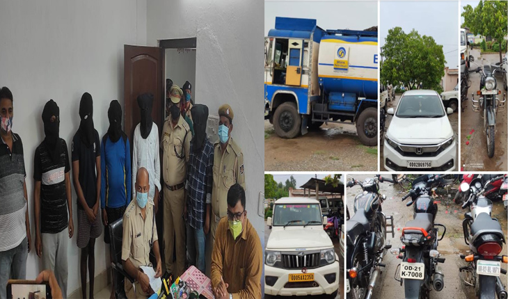 ମାର୍ଶାଘାଇ ପୋଲିସର ସଫଳତା: ଜାତୀୟ ରାଜପଥରୁ ତୈଳଗାଡି ଲୁଟ୍ ରାକେଟ୍‌ର ପର୍ଦ୍ଦାଫାସ୍,  ୫ ଗିରଫ