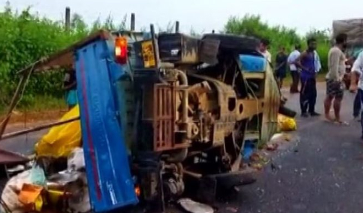 ଟ୍ରକ-ଟେମ୍ପୋ ମୁହାଁମୁହିଁ ଧକ୍କା: ୨ମୃତ ଓ ୨ ଆହତ