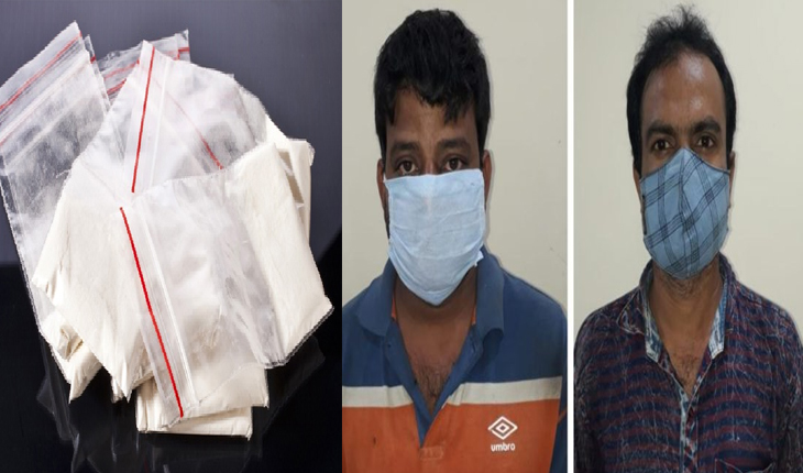 ରାଜଧାନୀରୁ କୋଟିଏରୁ ଉର୍ଦ୍ଧ୍ବ ଟଙ୍କାର ବ୍ରାଉନସୁଗର ଜବତ, ୨ ଗିରଫ