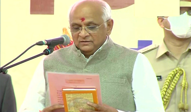 ଗୁଜରାଟର ନୂଆ ମୁଖ୍ୟମନ୍ତ୍ରୀ ଭାବେ ଶପଥ ନେଲେ ଭୂପେନ୍ଦ୍ର ପଟେଲ