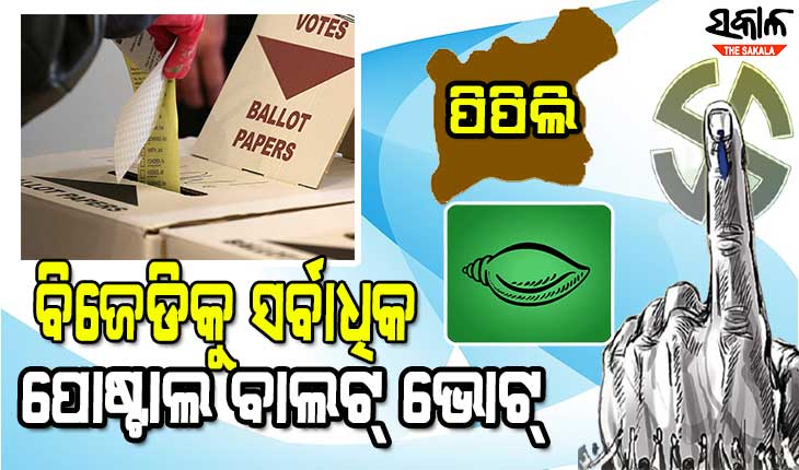 ପିପିଲି ଭୋଟ୍‌ ଗଣତି : ୯୨୪ ପୋଷ୍ଟାଲ ବାଲଟ୍ରୁ ବିଜେଡିକୁ ସର୍ବାଧିକ ୫୭୨ ଭୋଟ୍