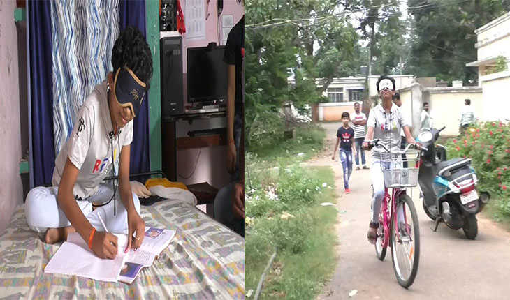 ବିସ୍ମୟ ପ୍ରତିଭା ବିଦୁସ୍ମିତା, ଆଖିରେ ପଟି ବାନ୍ଧି ପାଠ ପଢ଼ିପାରିବା ସହ କରିପାରୁଛନ୍ତି ଦୈନନ୍ଦିନ ଜୀବନର ଅନେକ କାମ