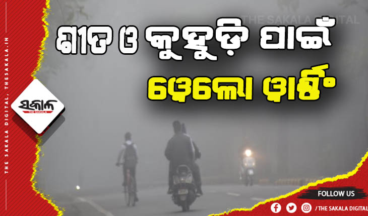 ଘନ କୁହୁଡ଼ି ସହ ଶୀତ ଲହର ନେଇ ୧୩ ଜିଲ୍ଲାକୁ ୟେଲୋ ୱାର୍ଣ୍ଣିଂ ଜାରି