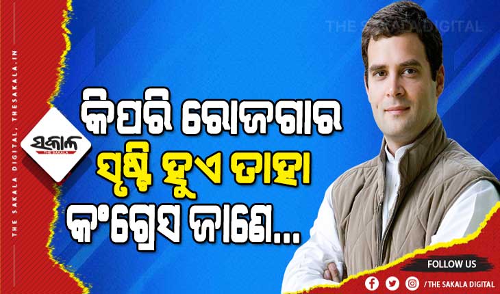 ରୋଜଗାର କିପରି ସୃଷ୍ଟି ହେବ ତାହା ଆମେ ଜାଣୁ, ବିଜେପିକୁ ଦେଖାଇବୁ କିପରି ନିଯୁକ୍ତି ଦିଆଯାଉଛି : ରାହୁଲ ଗାନ୍ଧୀ