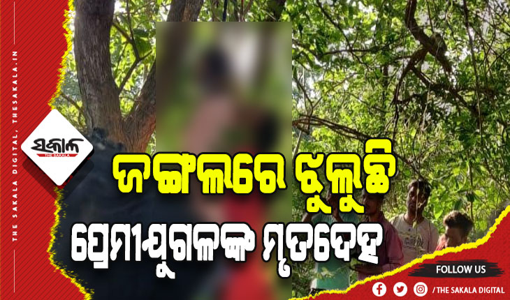 ଜଙ୍ଗଲରୁ ପ୍ରେମୀଯୁଗଳଙ୍କ ଝୁଲନ୍ତା ମୃତଦେହ ଉଦ୍ଧାର, ଘରେ ପ୍ରେମକୁ ସ୍ୱୀକାର ନ କରିବାରୁ ଆତ୍ମହତ୍ୟା !