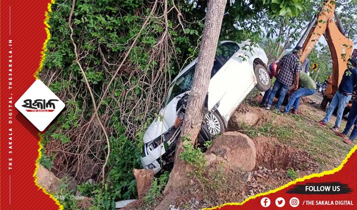 ଦାରିଂବାଡ଼ି ନିକଟ ଏନ୍ ଏଚ ୫୯ ର ଡ଼ାବୁଲୁମାହା ଘାଟିରେ ଦୁର୍ଘଟଣା