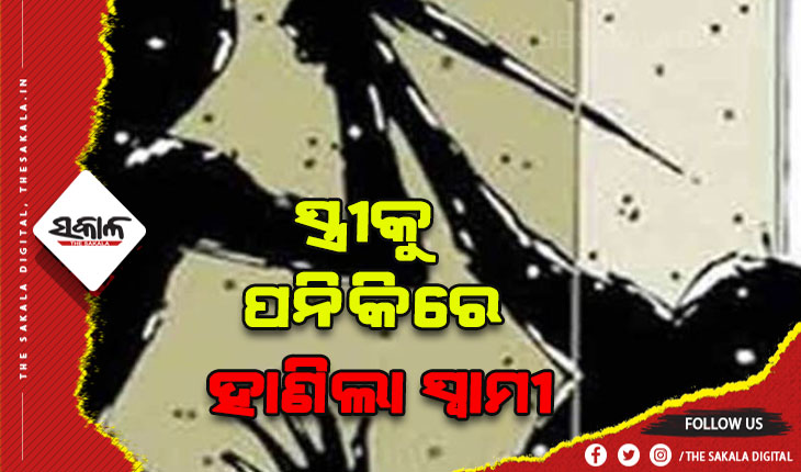 ପାରିବାରିକ କଳହକୁ ନେଇ ସ୍ତ୍ରୀକୁ ପନିକିରେ ହାଣିଲା ସ୍ୱାମୀ