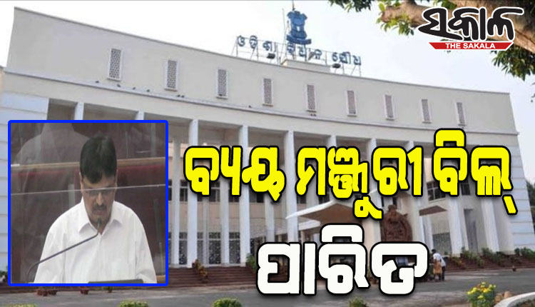 ବିଧାନସଭାରେ ବ୍ୟୟ ମଞ୍ଜୁରୀ ବିଲ୍ ପାରିତ