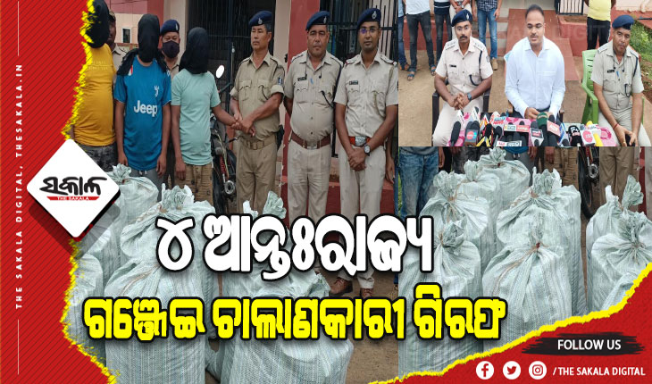 ୪ ଆନ୍ତଃରାଜ୍ୟ ଚୋରା ଗଞ୍ଜେଇ ଚାଲାଣକାରୀ ଗିରଫ: ୩ କୁଇଣ୍ଟାଲରୁ ଉର୍ଦ୍ଧ୍ବ ଗଞ୍ଜେଇ ସହ ୩ଟି କାର ଓ ୫ଟି ମୋବାଇଲ ଫୋନ ଜବତ