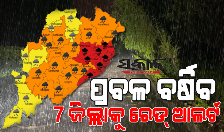 ୨୪ ଘଣ୍ଟା ମଧ୍ୟରେ ଅବପାତର ରୂପ ନେବ ଲଘୁଚାପ : ଉପକୂଳ ଓଡିଶାର ୭ ଜିଲ୍ଲାକୁ ରେଡ ଆଲର୍ଟ
