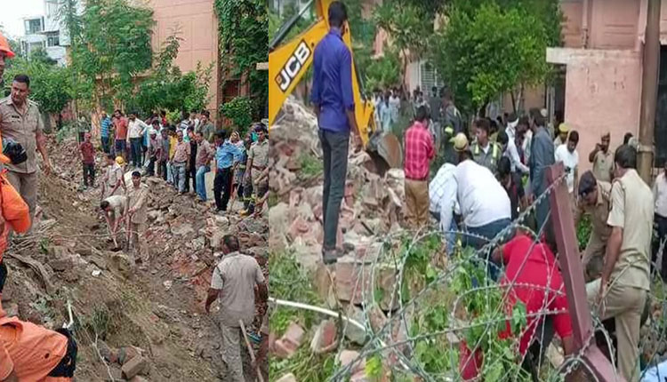 ନୋଏଡାରେ ନିର୍ମାଣଧୀନ ପାଚେରୀ ଭୁଷୁଡି ଚାଲିଗଲା ୪ ଜଣଙ୍କ ଜୀବନ, ଏକାଧିକ ଆହତ