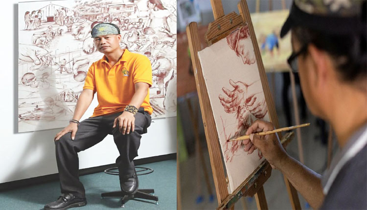 ଫିଲିପାଇନ୍ସର ଜଣେ ଏଭଳି ଚିତ୍ରକର ଯିଏ ରଙ୍ଗରେ ନୁହେଁ, ରକ୍ତରେ ଆଙ୍କୁଛନ୍ତି ଚିତ୍ର