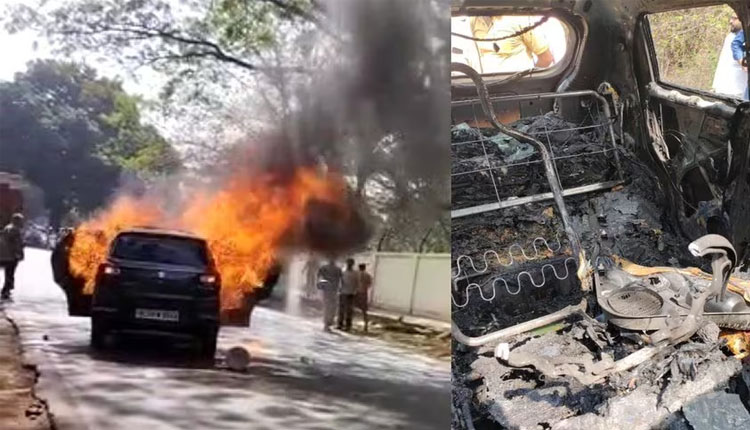 ପ୍ରସବ ଯନ୍ତ୍ରଣା ହେବାରୁ ହସ୍ପିଟାଲ ଯାଉଥିଲେ, ଅଧା ବାଟରେ କାର୍‌ରେ ନିଆଁଲାଗି ଚାଲିଗଲା ଦମ୍ପତ୍ତିଙ୍କ ଜୀବନ