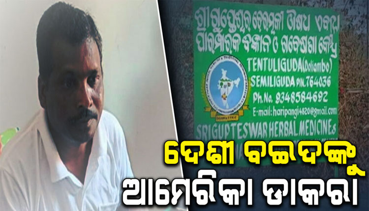 ଆମେରିକା ଯିବେ କୋରାପୁଟର ଦେଶୀ ବଇଦ ହରି ପାଙ୍ଗି; ଆମେରିକା ଔଷଧ ବୈଜ୍ଞାନିକ ସମ୍ମିଳନୀରେ ଯୋଗ ଦେବେ