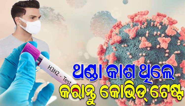ଚିନ୍ତା ବଢାଉଛି H3N2 ଭାଇରସ; ଥଣ୍ଡା କାଶ ଥିଲେ କୋଭିଡ଼ ଟେଷ୍ଟ କରିବାକୁ ଜନସ୍ୱାସ୍ଥ୍ୟ ବିଭାଗର ପରାମର୍ଶ