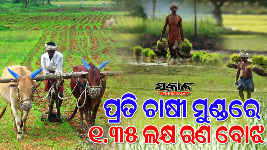 ଦେଶର ୧୬ କୋଟି ଚାଷୀଙ୍କ ଉପରେ ୨୧ ଲକ୍ଷ କୋଟିର କରଜ