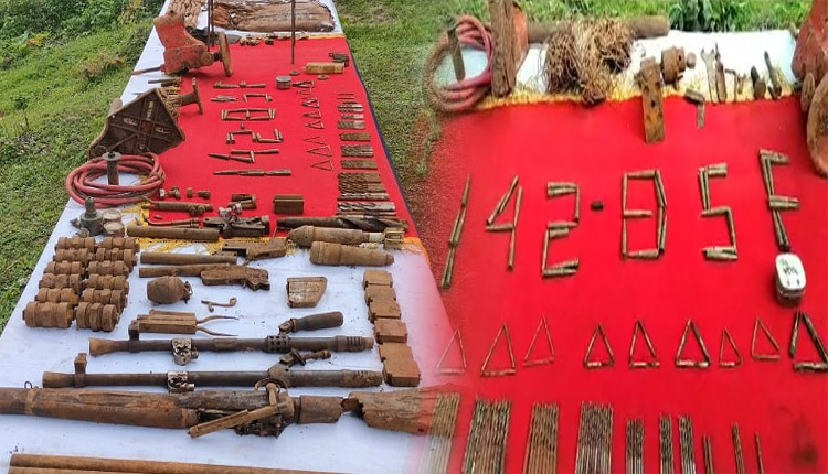 ମାଲକାନଗିରିରେ କମ୍ବିଂ ଅପରେସନବେଳେ ମାଓକ୍ୟାମ୍ପ ଠାବ, ରକେଟ ଲଞ୍ଚର ସହ ବିପୁଳ ପରିମାଣର ମାଓ ସାମଗ୍ରୀ ଜବତ