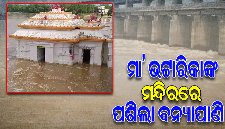 ଉପରମୁଣ୍ଡରେ ପ୍ରବଳ ବର୍ଷା ଯୋଗୁଁ ଫୁଲୁଛି ମହାନଦୀ, ମା’ ଭଟ୍ଟାରିକାଙ୍କ ମନ୍ଦିରର ଗର୍ଭଗୃହରେ ପଶିଲା ବନ୍ୟାପାଣି