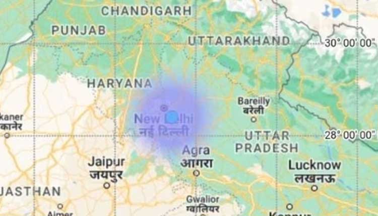 ରାଜଧାନୀ ଦିଲ୍ଲୀରେ ୩.୧ ତୀବ୍ରତାର ଭୂକମ୍ପ ଝଟ୍‌କା