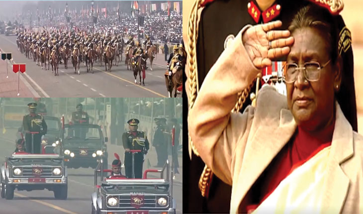 ଦେଶ ପାଳୁଛି ୭୫ତମ ଗଣଣତନ୍ତ୍ର ଦିବସ, ପତାକା ଉତ୍ତୋଳନ କଲେ ରାଷ୍ଟ୍ରପତି ଦ୍ରୋପଦୀ ମୁର୍ମୁ