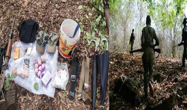 ନଳୀକୁମ୍ପା ଜଙ୍ଗଲରେ ଏନକାଉଣ୍ଟର: ଛତ୍ରଭଙ୍ଗ ଦେଲେ ୨୫ରୁ ଉର୍ଦ୍ଧ୍ବ ମାଓବାଦୀ, ବିପୁଳ ମାଓ ସାମଗ୍ରୀ ଜବତ