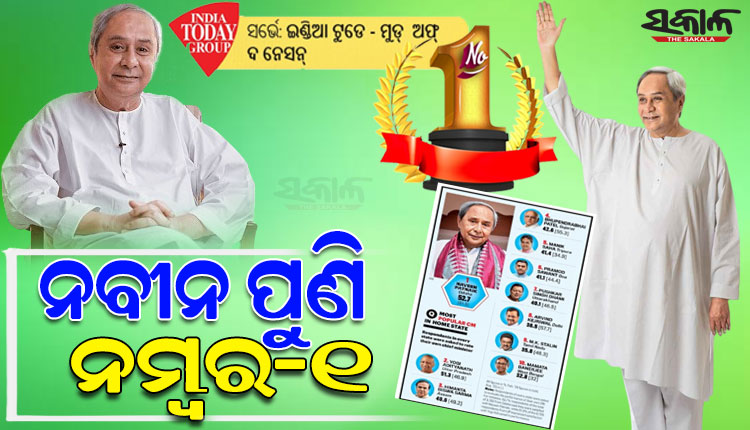 ଇଣ୍ଡିଆ ଟୁଡେ ‘ମୁଡ୍‌ ଅଫ୍‌ ଦ ନେସନ୍‌’ ସର୍ଭେରେ ନବୀନ ପୁଣି ନମ୍ବର ୱାନ୍‌; ରାଜ୍ୟରେ ପ୍ରଥମ, ଦେଶରେ ୫ମ ଲୋକପ୍ରିୟ ମୁଖ୍ୟମନ୍ତ୍ରୀ