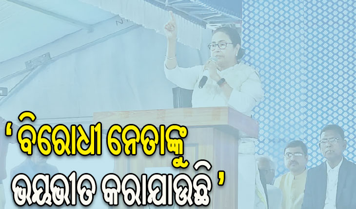 କେନ୍ଦ୍ର ଉପରେ ବର୍ଷିଲେ ମମତା: ନିର୍ବାଚନ ଜିତିବା ପାଇଁ ବିଜେପି ସମସ୍ତଙ୍କୁ ଜେଲ୍‌ରେ ଭର୍ତ୍ତି କରୁଛି