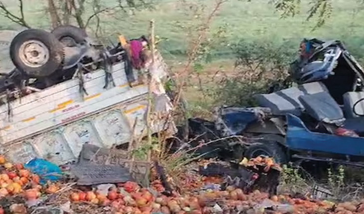 କମାଣ୍ଡର ଜିପକୁ ଧକ୍କା ଦେଲା ପିକଅପ୍‍ ଭ୍ୟାନ, ୬ ମୃତ