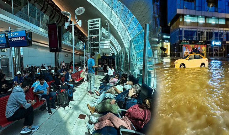 ପ୍ରବଳ ବର୍ଷାରେ ଜଳମଗ୍ନ ହେଲା ଦୁବାଇ ସହର, ବାତିଲ ହେଲା ଭାରତ-ଦୁବାଇ ମଧ୍ୟରେ ୨୮ ବିମାନ