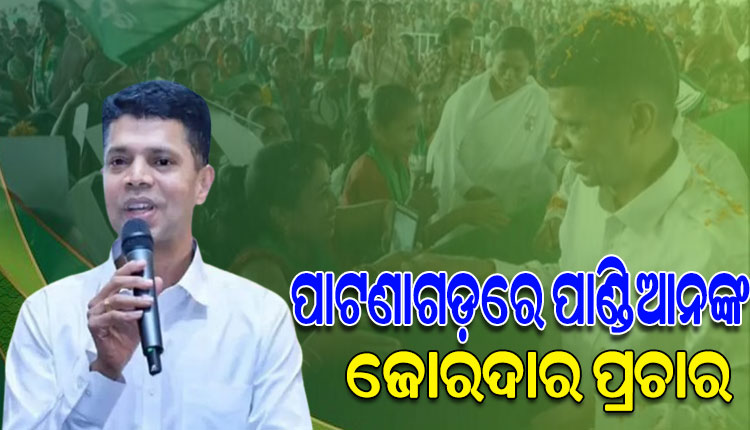 ପାଟଣାଗଡ଼ରେ କାର୍ତ୍ତିକ ପାଣ୍ଡିଆନଙ୍କ ବିଶାଳ ଜନସଭା; ବିରୋଧୀଙ୍କୁ ଟାର୍ଗେଟ କଲେ, ବିଜେଡି ପ୍ରାର୍ଥୀଙ୍କୁ ଆଶୀର୍ବାଦ କରିବାକୁ ଦେଲେ ଆହ୍ବାନ