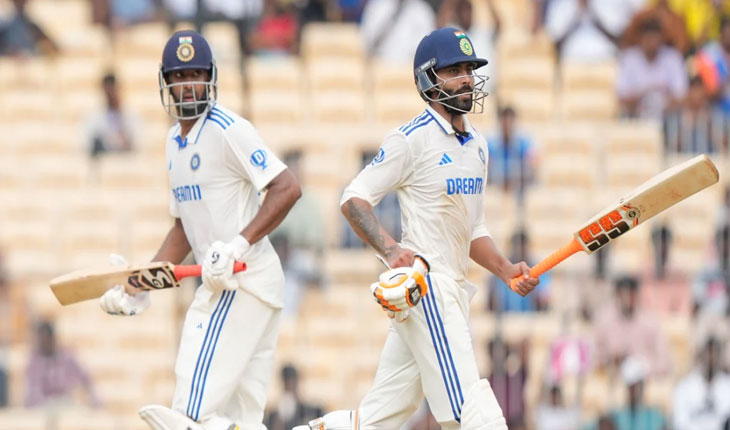 ଭାରତ-ବାଂଲାଦେଶ ପ୍ରଥମ ଟେଷ୍ଟ: ରବିଚନ୍ଦ୍ରନ ଅଶ୍ବିନଙ୍କ ଜବରଦସ୍ତ ଶତକ, ଜାଡେଜାଙ୍କ ଅପରାଜିତ ୮୩ ରନ୍‌