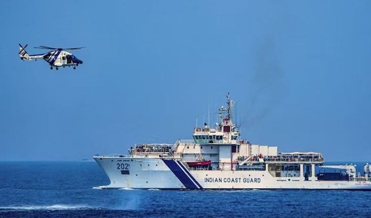 ଭାରତୀୟ ତଟରକ୍ଷୀ ବାହିନୀର ହେଲିକପ୍ଟର ଦୁର୍ଘଟଣାଗ୍ରସ୍ତ, ୩ଜଣ ନିଖୋଜ