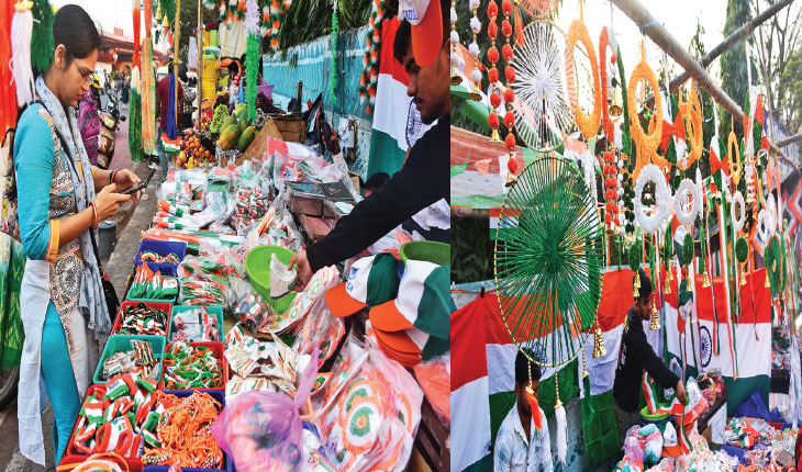 କାଲି ସାଧାରଣତନ୍ତ୍ର ଦିବସ; ତ୍ରିରଙ୍ଗାରେ ସଜେଇ ହେଲାଣି ରାସ୍ତାଘାଟ