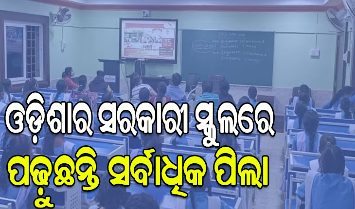 ଓଡ଼ିଶାର ସରକାରୀ ସ୍କୁଲରେ ପଢ଼ୁଛନ୍ତି ସର୍ବାଧିକ ପିଲା, ଟ୍ୱିଟ୍‌ କରି ଖୁସି ବ୍ୟକ୍ତ କଲେ ନବୀନ ପଟ୍ଟନାୟକ