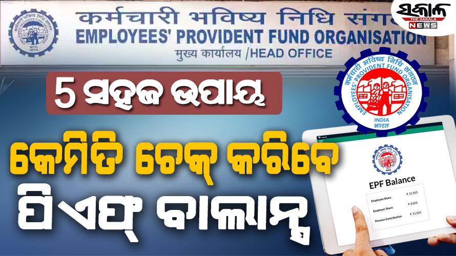 ଆପଣଙ୍କ ପିଏଫ୍ ଆକାଉଣ୍ଟରେ କେତେ ଟଙ୍କା ଅଛି କେମିତି ଜାଣିବେ?…ଜାଣନ୍ତୁ ୫ଟି ସହଜ ଉପାୟ…..
