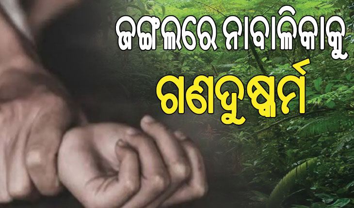 ଜଙ୍ଗଲକୁ ଟେକି ନେଇ ନାବାଳିକାକୁ ଗଣଦୁଷ୍କର୍ମ !