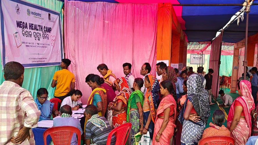 ସୁନ୍ଦରଗଡ଼ରେ ଗ୍ରାମୀଣ ସମ୍ପ୍ରଦାୟ ପାଇଁ ବେଦାନ୍ତ ଆଲୁମିନିୟମର ମେଗା ସ୍ୱାସ୍ଥ୍ୟ ଶିବିର