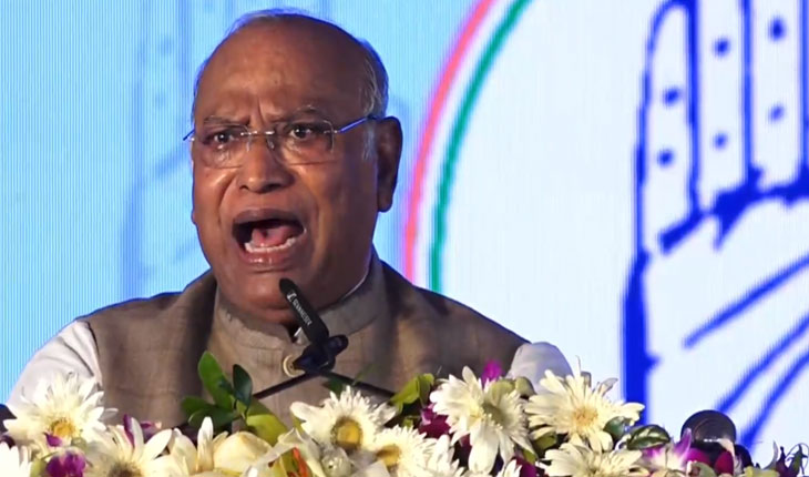 କିଛି କାମ ନ କରି କେବଳ ଶ୍ରେୟ ନେବାକୁ ଚେଷ୍ଟା କରୁଛି ବିଜେପି: ମଲିକାର୍ଜୁନ ଖଡ୍‌ଗେ