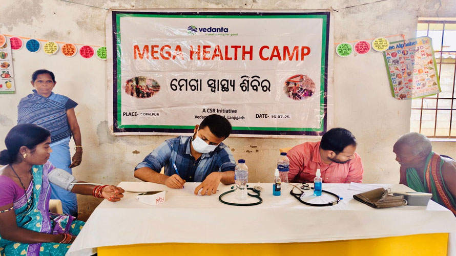 ବେଦାନ୍ତ ଆଲୁମିନିୟମ କଳାହାଣ୍ଡିରେ ଏକ ବୃହତ ବହୁ – ବିଶେଷଜ୍ଞ ସ୍ଵାସ୍ଥ୍ୟ ଶିବିର ଆୟୋଜନ କରୁଛି