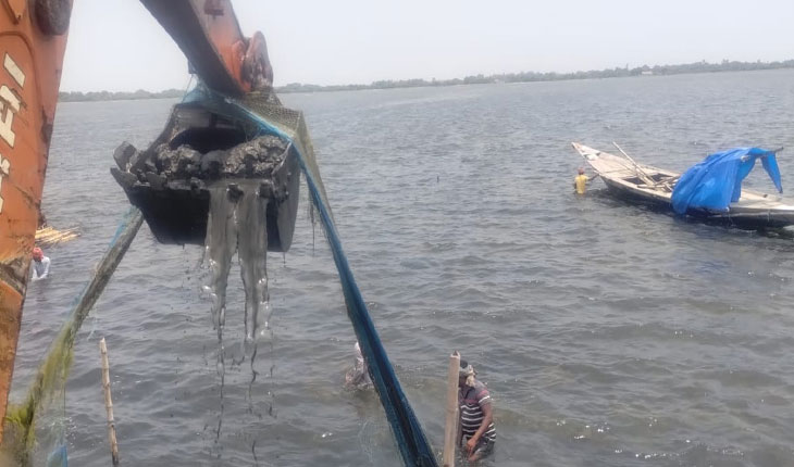 ଚିଲିକାରୁ ୩୩୦ ଏକର ବେଆଇନ ଘେରି ଉଚ୍ଛେଦ