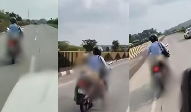 ଟ୍ରକ୍ ଧକ୍କାରେ ଚାଲିଗଲା ସ୍ତ୍ରୀର ଜୀବନ, ବାଇକ୍ ପଛରେ ବାନ୍ଧି ବୋହିଲେ ମୃତଦେହ…