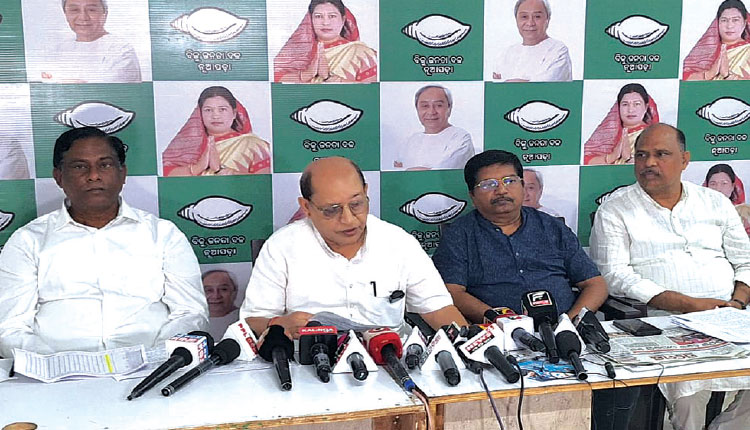 ସୁନାର ଓଡ଼ିଶାକୁ ବିଜେପି ସରକାର ଛାରଖାର କରିଦେଲା: ବିଜେଡି