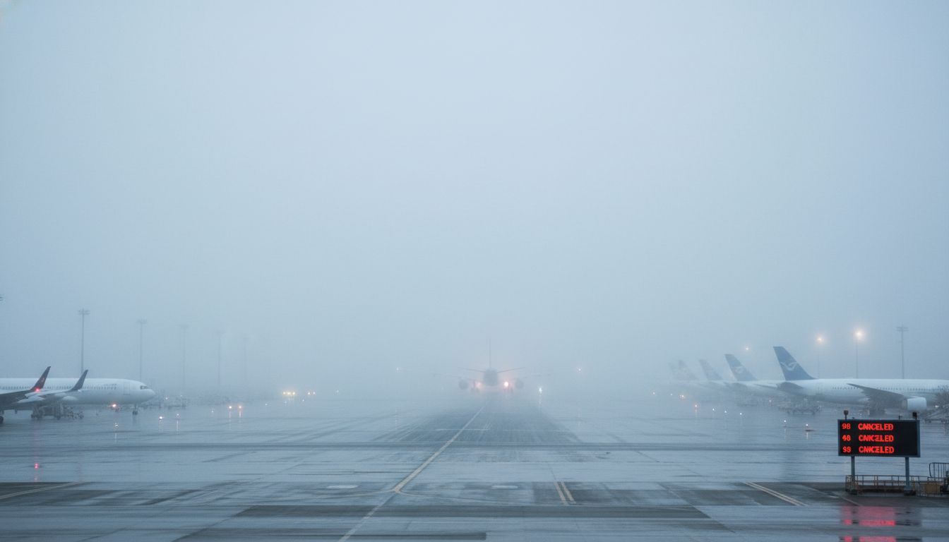 ଘନ କୁହୁଡ଼ିରୁ ଦିଲ୍ଲୀକୁ ନାହିଁ ନିସ୍ତାର: ଆଜି ପୁଣି ବାତିଲ ହେଲା ୧୦୦ରୁ ଉର୍ଦ୍ଧ୍ୱ ବିମାନ