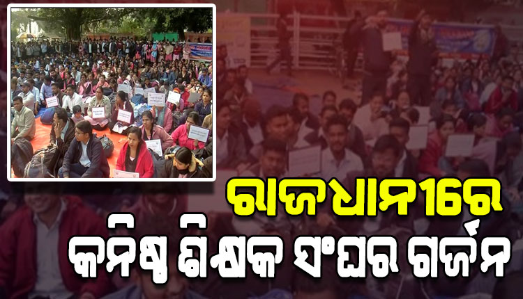 ଆନ୍ଦୋଳନକୁ ଓହ୍ଲାଇଲା ଓଡ଼ିଶା କନିଷ୍ଠ ଶିକ୍ଷକ ସଂଘ, ନିୟମିତ କରିବା ଦାବିରେ ଲୋୟର୍ ପିଏମଜିରେ ଧାରଣା