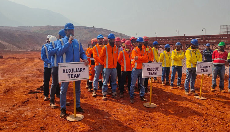 ବେଦାନ୍ତ ଲାଞ୍ଜିଗଡ଼ କାର୍ଯ୍ୟକ୍ଷେତ୍ରରେ ଜରୁରୀକାଳୀନ ମକ୍ ଡ୍ରିଲ୍ ସହିତ ଶୂନ୍ୟ କ୍ଷତି ପ୍ରତିବଦ୍ଧତାକୁ ସୁଦୃଢ଼ କରିଛି