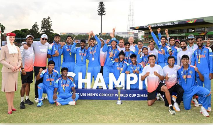 U-19 ବିଶ୍ବ ଚାମ୍ପିୟନ ଭାରତୀୟ ଦଳ ପାଇଁ ୭.୫କୋଟି ଟଙ୍କାର ପୁରସ୍କାର ରାଶି ଘୋଷଣା କଲା ବିସିସିଆଇ