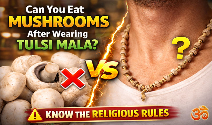 ତୁଳସୀ ମାଳି ଧାରଣ କରିବା ପରେ ଛତୁ ଖାଇପାରିବେ କି? ଜାଣନ୍ତୁ କ’ଣ କହୁଛି ଶାସ୍ତ୍ର ଓ ନିୟମ