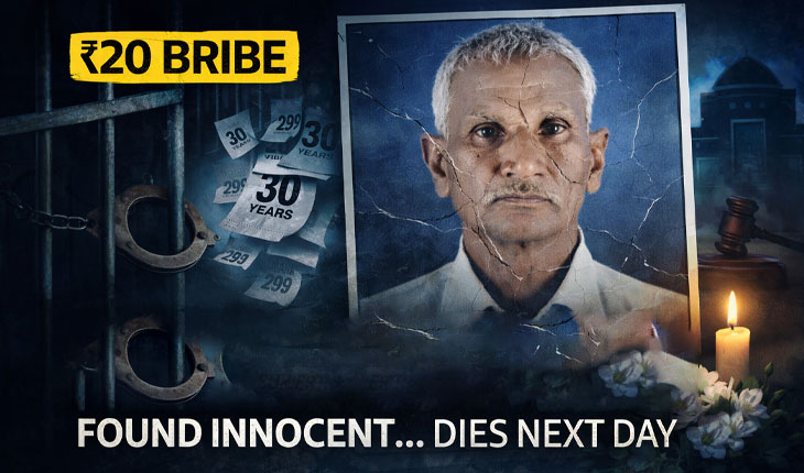 ୨୦ ଟଙ୍କା ଲାଞ୍ଚ ମାମଲାରେ ୩୦ ବର୍ଷ ପରେ ମିଳିଲା ନ୍ୟାୟ, ହେଲେ ଖୁସି ମନାଇବା ପୂର୍ବରୁ ଆଖି ବୁଜିଲେ ବ୍ୟକ୍ତି